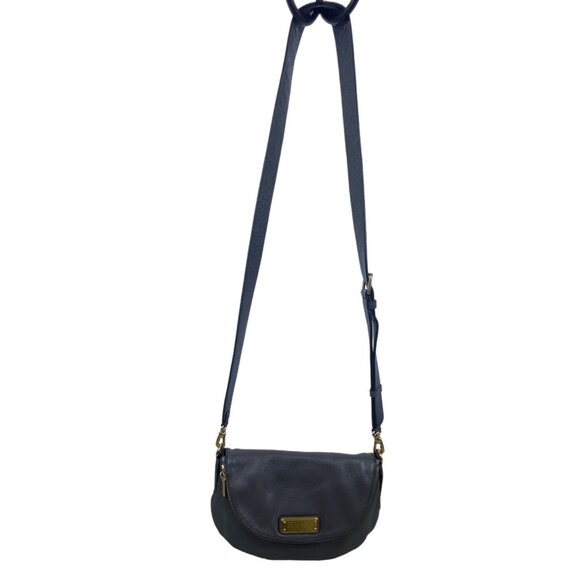 Marc Jacobs Women’s Grey Leather Classic Q Natasha Shoulder Bag Gold Details SzM - Picture 2 of 13